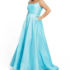 Budget 🔔 Mac Duggal Plus 👩 Womens Taffeta A-Line Evening 👗 Dress ❤️