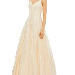 Best Sale 🛒 Mac Duggal 👩 Womens Sequined Long Evening 👗 Dress 🛒