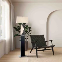 Wholesale ๐งจ Nova of California Half Moon Floor Lamp | Charcoal Gray | Room Decorum Lighting ๐