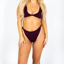 Promo 😉 Brisea Swim 👩 women Josie Top in Merlot 🤩