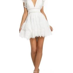 Best reviews of 👍 Mac Duggal 👩 Womens Embellished Lace Overlay Cocktail and Party 👗 Dress 🧨