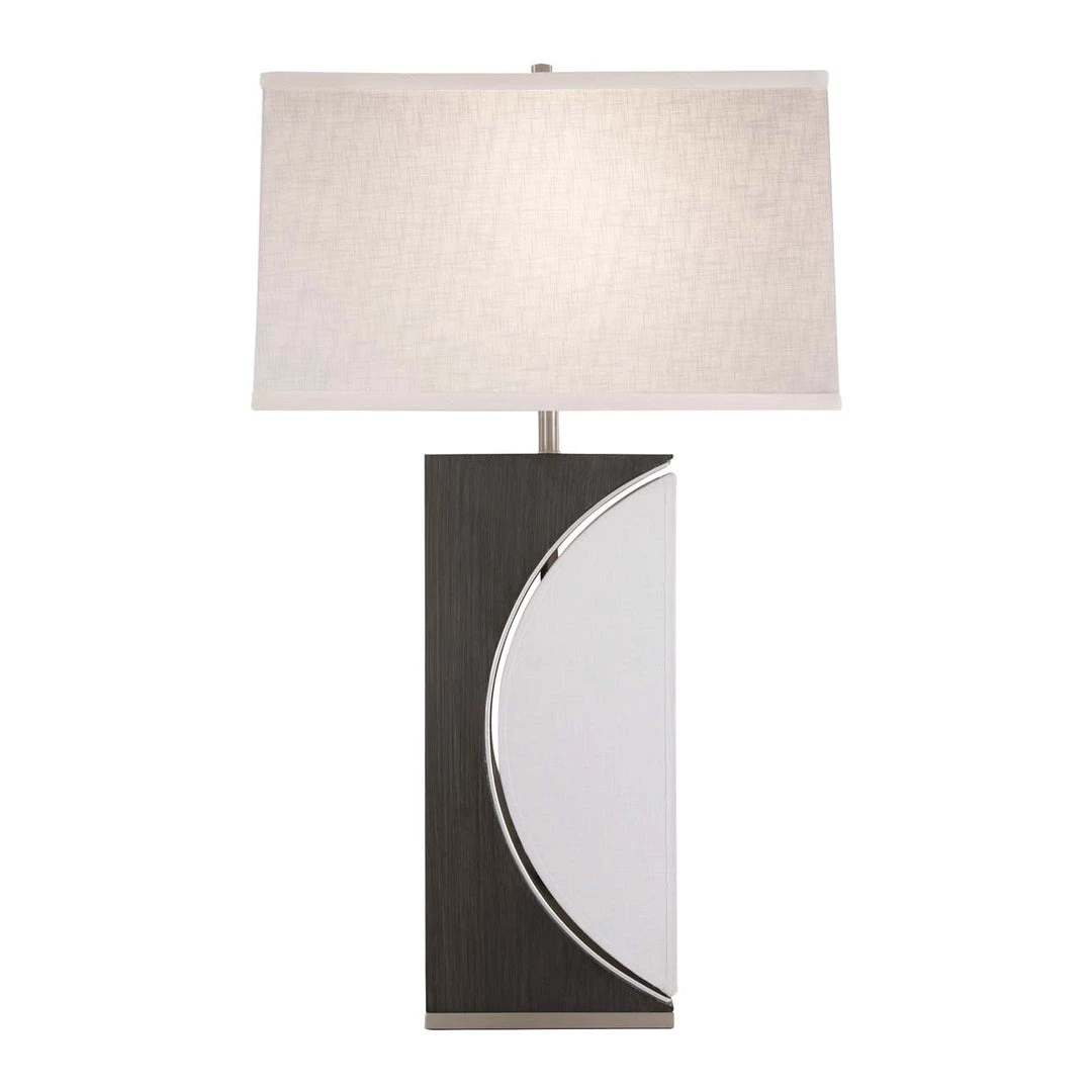 Budget ๐ Nova of California Half Moon 30" Table Lamp in Charcoal Gray and Brushed Nickel with 4-Way Rotary switch ๐ 2 Budget ๐ Nova of California Half Moon 30" Table Lamp in Charcoal Gray and Brushed Nickel with 4-Way Rotary switch ๐ - Image 2