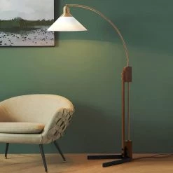 New 🧨 Nova of California Melmar Chairside 1 Light Arc Lamp | Weathered Brass 🔔