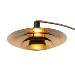 Brand new 😍 Nova of California Rancho Mirage 84" 3 Light Arc Lamp in Weathered Brass with Matte Black/Gold Leaf Shade and Dimmer Switch 🔔 -Outlet Mac Duggal Store cc06d6050f7347c2a937143464b4ecf3 1080x