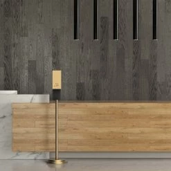 New 🤩 Nova of California Hand Sanitizer 54" Floor Stand Dispenser in Brushed Brass with touchless powermist feature ⌛